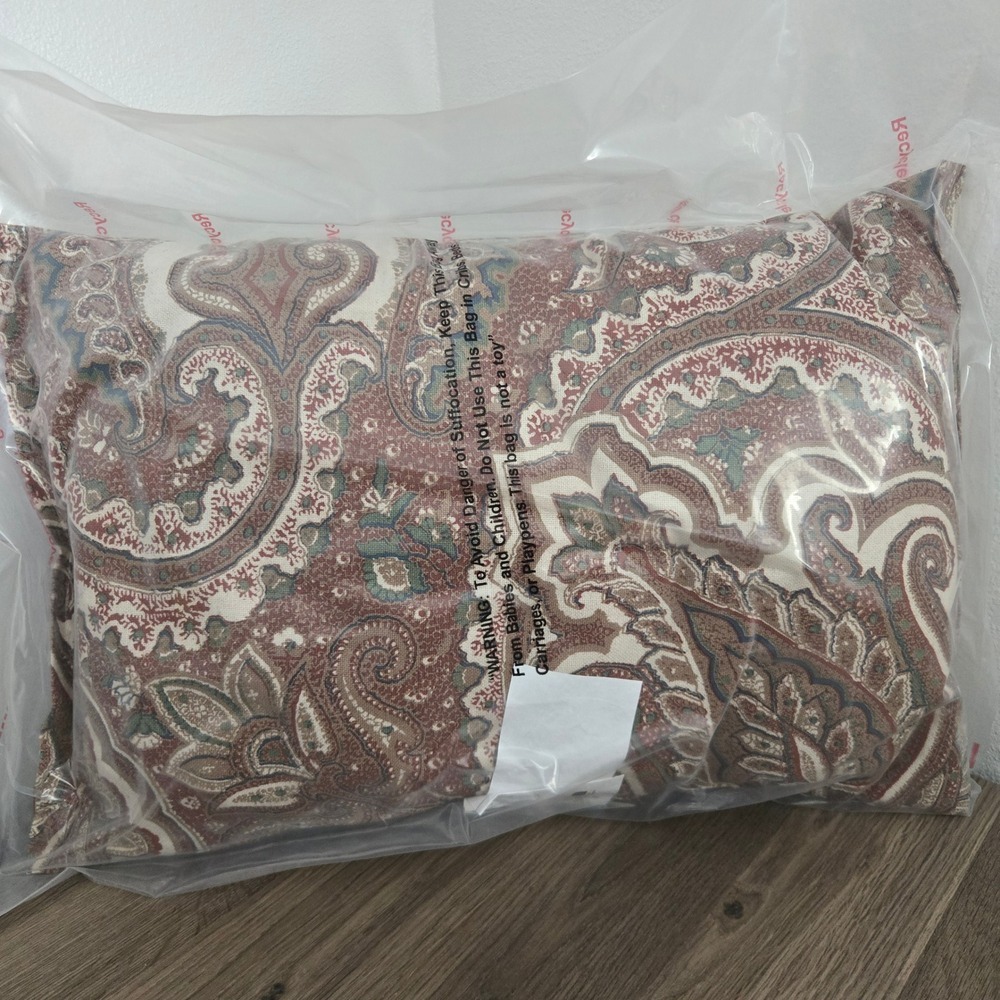 Threshold Paisley Cotton Linen Toss Pillow NWT